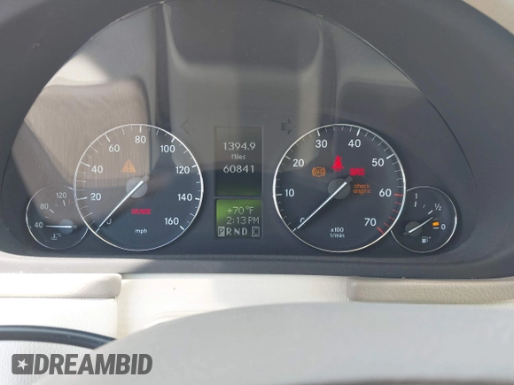 2005 Mercedes-Benz C 240 with VIN WDBRF61J15F622903, listed as a IAAI auction lot 41814269 with 60,841 mi miles and . Bid and sale history available at DreamBid. Image 7.