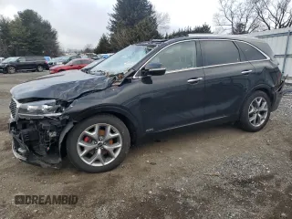 2019 Kia Sorento SX V6 with VIN 5XYPKDA52KG503925, listed as a Copart auction lot 45850785 with 59,107 mi miles and Salvage Title. Bid and sale history available at carsss.com. Image 1.
