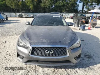 2021 Infiniti Q50 Pure with VIN JN1EV7APXMM701738, listed as a Copart auction lot 74363854 with 49,907 mi miles and Clean title. Bid and sale history available at DreamBid. Image 5.