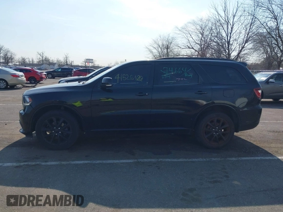 2017 Dodge Durango GT with VIN 1C4RDJDG4HC820486, listed as a IAAI auction lot 41784193 with 93,494 mi miles and . Bid and sale history available at carsss.com. Image 14.