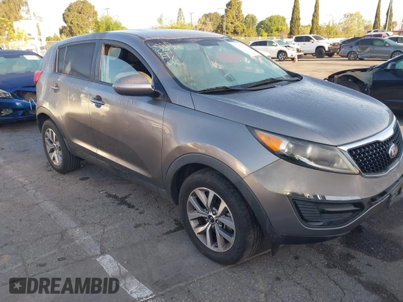 2014 Kia Sportage LX with VIN KNDPB3ACXE7618816, listed as a IAAI auction lot 41987519 with 39,369 mi miles. Bid and sale history available at carsss.com. Image 1.
