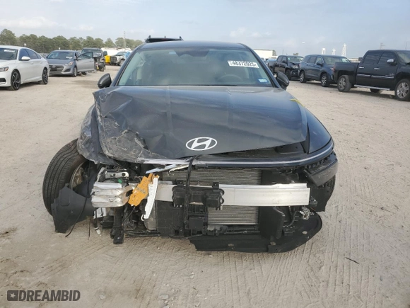 2025 Hyundai Sonata SE with VIN KMHL24JA2SA459786, listed as a Copart auction lot 48372025 with 2,656 mi miles and Salvage Title. Bid and sale history available at carsss.com. Image 5.