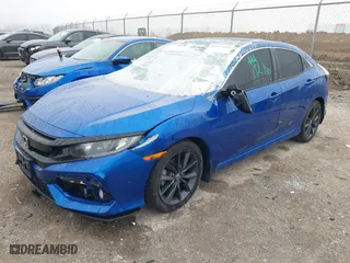 2020 Honda Civic Hatchback EX with VIN SHHFK7H69LU402576, listed as a IAAI auction lot 41483928 with 85,510 mi miles. Bid and sale history available at carsss.com. Image 17.