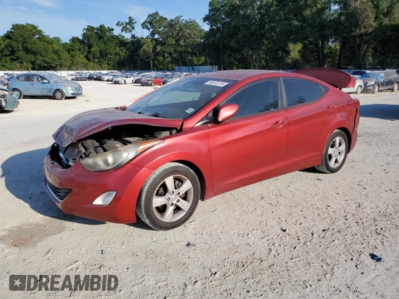 2012 Hyundai Elantra GLS z VIN KMHDH4AE6CU468500, wystawiony jako Copart lot #58522235 z przebiegiem 144 226 mil mil oraz Szkoda całkowita • Salvage title. Historia ofert i sprzedaży dostępna na DreamBid. Obrazek 1.