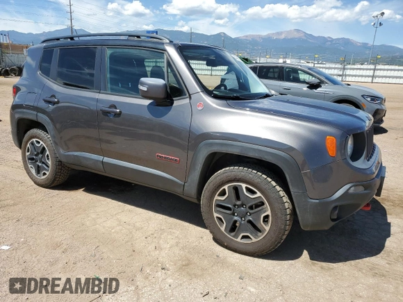 2016 Jeep Renegade Trailhawk z VIN ZACCJBCT2GPC65342, wystawiony jako Copart lot #63436625 z przebiegiem 62 546 mil mil oraz Czysty tytuł • Clean title. Historia ofert i sprzedaży dostępna na DreamBid. Obrazek 4.