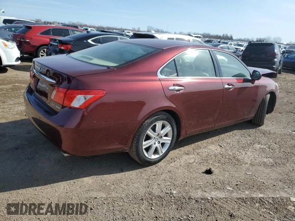 2007 Lexus ES 350 with VIN JTHBJ46G472005264, listed as a Copart auction lot 51128015 with 216,646 mi miles and Salvage Title. Bid and sale history available at carsss.com. Image 3.