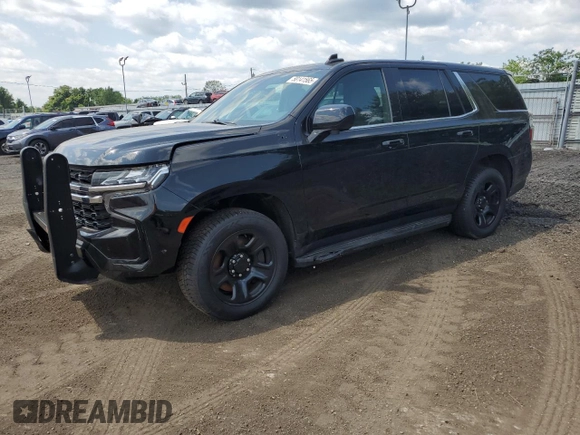 2023 Chevrolet Tahoe Commercial z VIN 1GNSKLED8PR181443, wystawiony jako Copart lot #58141565 z przebiegiem 39 341 mil mil oraz Szkoda całkowita • Salvage title. Historia ofert i sprzedaży dostępna na DreamBid. Obrazek 1.