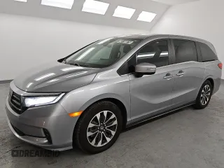 2022 Honda Odyssey EX-L with VIN 5FNRL6H78NB051774, listed as a Copart auction lot 48158075 with 35,280 mi miles and Clean Title. Bid and sale history available at DreamBid. Image 1.