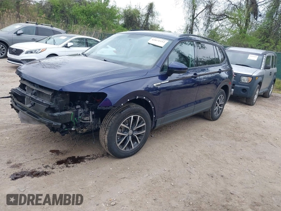2021 Volkswagen Tiguan S с VIN 3VV1B7AX3MM150773, выставлен на аукционе IAAI как лот 42071532 с пробегом 45 284 миль миль и . История ставок и продаж доступна на DreamBid. Изображение 2.
