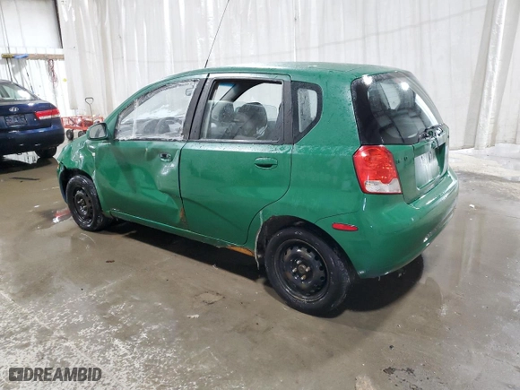 2008 Chevrolet Aveo LS with VIN KL1TD66648B074786, listed as a Copart auction lot 41796935 with 0 mi miles and Salvage Title. Bid and sale history available at carsss.com. Image 2.