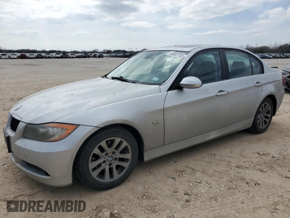 2007 BMW 3 Series 328i with VIN WBAVC53567FZ73244, listed as a Copart auction lot 45507755 with 151,910 mi miles and Salvage Title. Bid and sale history available at carsss.com. Image 1.