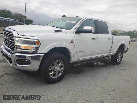 2021 Ram 2500 Laramie with VIN 3C6UR5FL0MG557103, listed as a Copart auction lot 50521045 with 71,493 mi miles and Salvage Title. Bid and sale history available at carsss.com. Image 1.