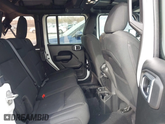 2022 Jeep Wrangler Unlimited Sport with VIN 1C4HJXDG9NW195083, listed as a IAAI auction lot 41515229 with 44,445 mi miles and . Bid and sale history available at DreamBid. Image 8.
