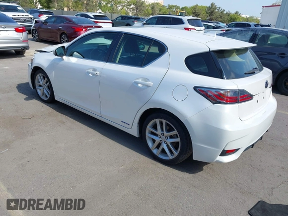 2016 Lexus CT 200h z VIN JTHKD5BH2G2274942, wystawiony jako IAAI lot #42281358 z przebiegiem 68 167 mil mil oraz . Historia ofert i sprzedaży dostępna na DreamBid. Obrazek 3.