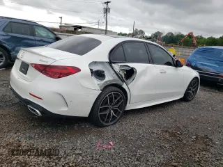 2024 Mercedes-Benz C 300 with VIN W1KAF4HBXRR186127, listed as a Copart auction lot 58901705 with 6,697 mi miles and Salvage title. Bid and sale history available at DreamBid. Image 3.