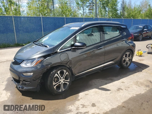 2019 Chevrolet Bolt EV Premier z VIN 1G1FZ6S07K4145685, wystawiony jako Copart lot #58648505 z przebiegiem 157 613 mil mil oraz Szkoda całkowita • Salvage title. Historia ofert i sprzedaży dostępna na DreamBid. Obrazek 1.