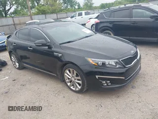 2014 Kia Optima SXL Turbo with VIN 5XXGR4A67EG280021, listed as a IAAI auction lot 42236188 with 199,440 mi miles and . Bid and sale history available at DreamBid. Image 1.