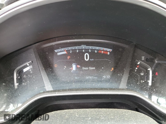 2020 Honda CR-V EX with VIN 7FARW2H57LE009600, listed as a Copart auction lot 58301795 with 47,827 mi miles and Salvage title. Bid and sale history available at DreamBid. Image 9.
