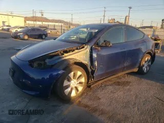 2021 Tesla Model Y Long Range with VIN 5YJYGDEE8MF148849, listed as a Copart auction lot 80894154 with 61,022 mi miles and Salvage Title. Bid and sale history available at carsss.com. Image 1.