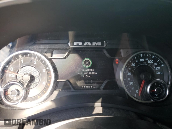 2023 Ram 2500 Laramie with VIN 3C6UR5FL8PG598230, listed as a Copart auction lot 43481365 with 13,044 mi miles and Salvage Title. Bid and sale history available at carsss.com. Image 9.