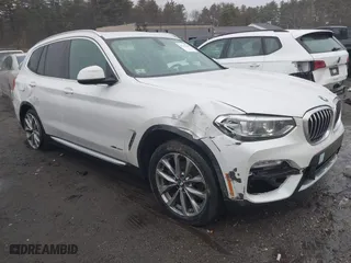 2018 BMW X3 xDrive30i with VIN 5UXTR9C5XJLC78985, listed as a IAAI auction lot 41727449 with 41,566 mi miles. Bid and sale history available at carsss.com. Image 1.