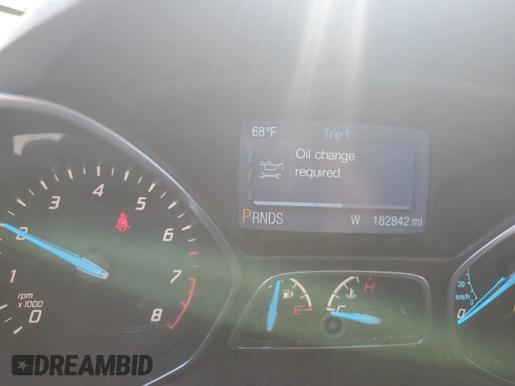 2013 Ford Escape SE with VIN 1FMCU0G92DUD93936, listed as a Copart auction lot 53913495 with 182,842 mi miles and Salvage Title. Bid and sale history available at DreamBid. Image 9.