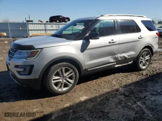 2017 Ford Explorer XLT with VIN 1FM5K8D83HGD52762, listed as a Copart auction lot 46592755 with 85,757 mi miles and Salvage Title. Bid and sale history available at carsss.com. Image 1.