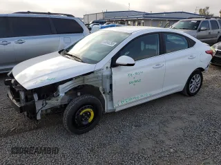 2022 Hyundai Accent SE with VIN 3KPC24A63NE173866, listed as a Copart auction lot 49846295 with 19,485 mi miles and Salvage Title. Bid and sale history available at carsss.com. Image 1.