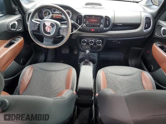 2014 FIAT 500L Lounge with VIN ZFBCFACH6EZ007494, listed as a Copart auction lot 58773595 with 62,893 mi miles and Salvage title. Bid and sale history available at DreamBid. Image 8.