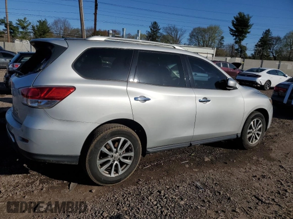 2016 Nissan Pathfinder Platinum with VIN 5N1AR2MM7GC634557, listed as a Copart auction lot 51820785 with 166,205 mi miles and Salvage Title. Bid and sale history available at carsss.com. Image 3.