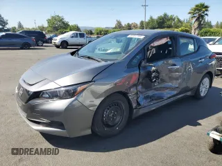 2024 Nissan LEAF S with VIN 1N4AZ1BV6RC556582, listed as a Copart auction lot 56997785 with 3,920 mi miles and Salvage title. Bid and sale history available at DreamBid. Image 1.