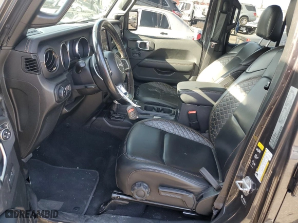 2021 Jeep Gladiator High Altitude with VIN 1C6HJTFG1ML503067, listed as a Copart auction lot 71454834 with 34,648 mi miles and Salvage Title. Bid and sale history available at carsss.com. Image 7.