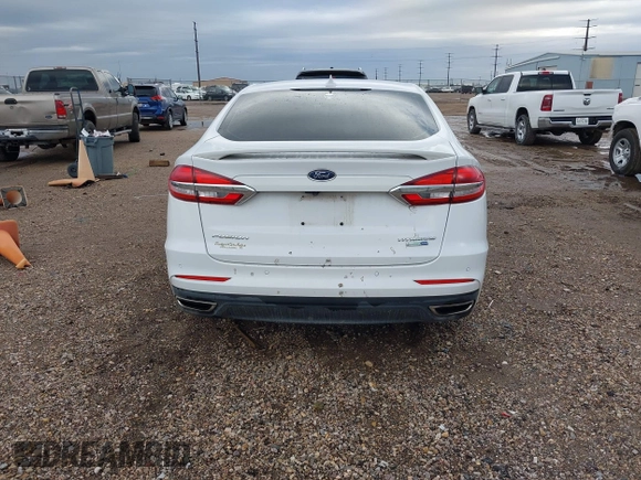 2019 Ford Fusion Titanium with VIN 3FA6P0D93KR138574, listed as a IAAI auction lot 41967094 with 118,297 mi miles. Bid and sale history available at carsss.com. Image 16.