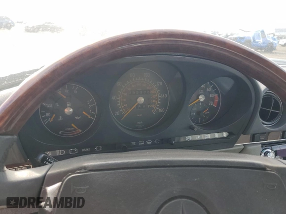 1989 Mercedes-Benz 560 Series 560SL with VIN WDBBA48D9KA103806, listed as a Copart auction lot 53533215 with 933,768 mi miles and Salvage Title. Bid and sale history available at carsss.com. Image 9.