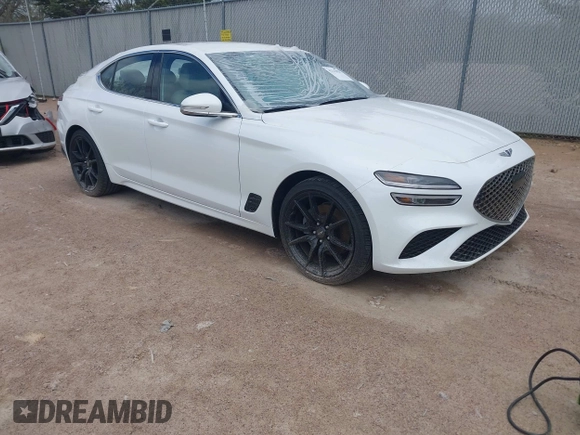 2023 Genesis G70 2.0T z VIN KMTG34TA7PU131917, wystawiony jako IAAI lot #42142928 z przebiegiem 32 158 mil mil oraz . Historia ofert i sprzedaży dostępna na DreamBid. Obrazek 1.