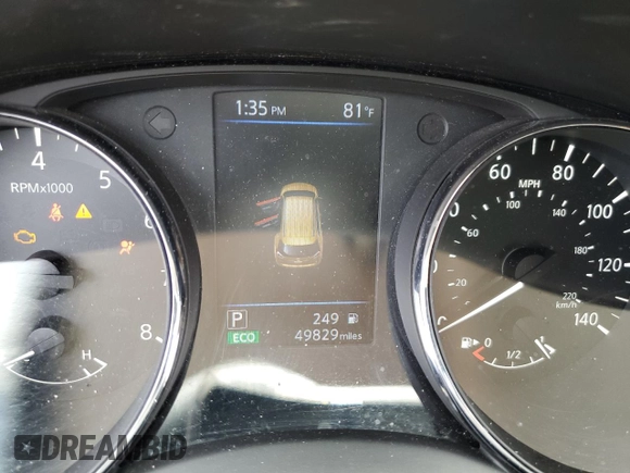 2019 Nissan Rogue SL with VIN 5N1AT2MV7KC795610, listed as a Copart auction lot 54126514 with 49,829 mi miles and Salvage Title. Bid and sale history available at carsss.com. Image 9.