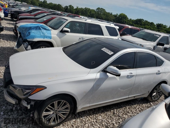 2018 Genesis G80 3.8L с VIN KMHGN4JE2JU256275, выставлен на аукционе Copart как лот 88252675 с пробегом 105 669 миль миль и Списание • Salvage title. История ставок и продаж доступна на DreamBid. Изображение 1.