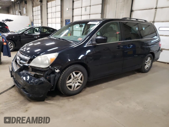 2007 Honda Odyssey EX-L with VIN 5FNRL38717B123111, listed as a Copart auction lot 52906645 with 235,188 mi miles and Salvage Title. Bid and sale history available at carsss.com. Image 1.