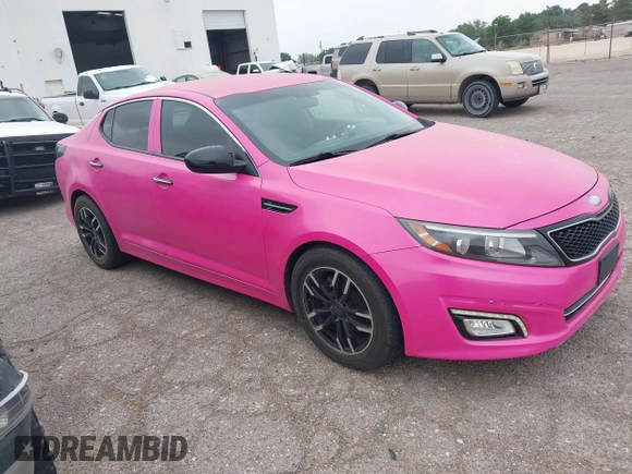 2014 Kia Optima LX z VIN KNAGM4A77E5453187, wystawiony jako IAAI lot #42357588 z przebiegiem 162 501 mil mil oraz . Historia ofert i sprzedaży dostępna na DreamBid. Obrazek 1.