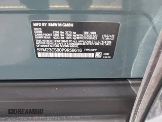 2023 BMW XM z VIN 5YM23CS00P9R58616, wystawiony jako IAAI lot #42205655 z przebiegiem 19 971 mil mil oraz . Historia ofert i sprzedaży dostępna na DreamBid. Obrazek 9.