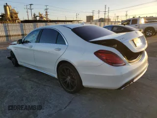2016 Mercedes-Benz S-Class AMG S 63 with VIN WDDUG7JB2GA237685, listed as a Copart auction lot 36030283 with 0 mi miles. Bid and sale history available at carsss.com. Image 2.