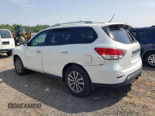 2014 Nissan Pathfinder S z VIN 5N1AR2MM4EC705596, wystawiony jako Copart lot #60879025 z przebiegiem 57 357 mil mil oraz Czysty tytuł • Clean title. Historia ofert i sprzedaży dostępna na DreamBid. Obrazek 2.