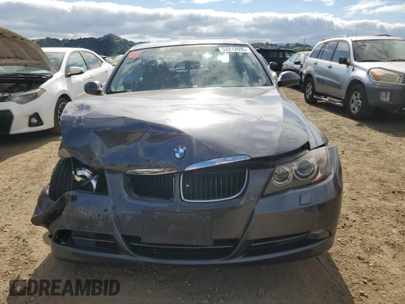 2008 BMW 3 Series 328xi with VIN WBAVC93558K043352, listed as a Copart auction lot 53212695 with 130,538 mi miles and Salvage Title. Bid and sale history available at carsss.com. Image 5.