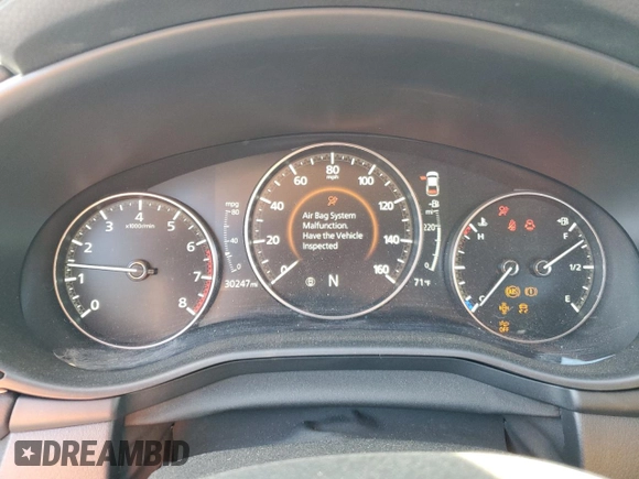 2022 Mazda 3 2.5 Turbo with VIN JM1BPBAY7N1508469, listed as a Copart auction lot 88733935 with 30,247 mi miles and Salvage Title. Bid and sale history available at DreamBid. Image 9.
