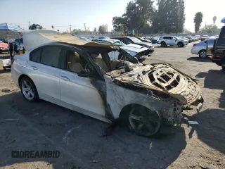 2013 BMW 3 Series 320i with VIN WBA3B1C50DK128766, listed as a Copart auction lot 86587114 with 0 mi miles and Salvage Title. Bid and sale history available at carsss.com. Image 4.