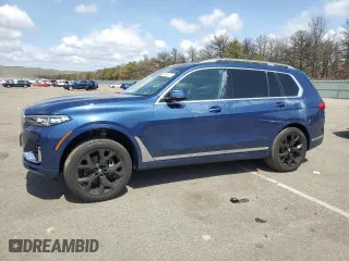 2022 BMW X7 xDrive40i with VIN 5UXCW2C05N9M66785, listed as a Copart auction lot 51594175 with 40,616 mi miles and Salvage Title. Bid and sale history available at carsss.com. Image 1.