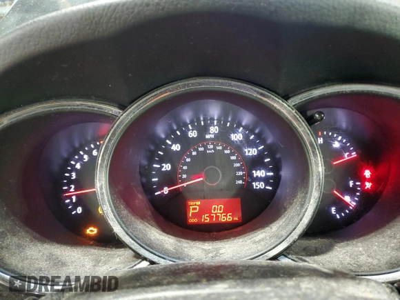 2013 Kia Sorento LX with VIN 5XYKT4A21DG338885, listed as a Copart auction lot 42837395 with 157,766 mi miles and Salvage Title. Bid and sale history available at carsss.com. Image 9.