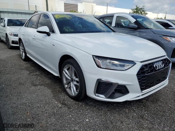 2021 Audi A4 Sedan S line Premium with VIN WAUDAAF41MA033133, listed as a Copart auction lot 49933343 with 25,177 mi miles. Bid and sale history available at carsss.com. Image 4.
