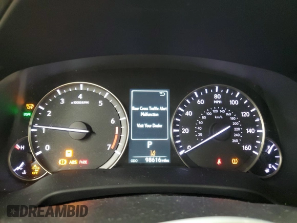 2021 Lexus RX 350 with VIN 2T2HZMDA3MC282810, listed as a Copart auction lot 48011705 with 98,616 mi miles and Clean title. Bid and sale history available at DreamBid. Image 9.