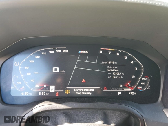 2021 BMW M4 Competition with VIN WBS33AZ05MCF87759, listed as a Copart auction lot 52135584 with 12,146 mi miles. Bid and sale history available at carsss.com. Image 9.